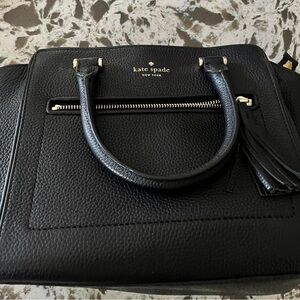 Kate Spade Black Satchel with Tassel